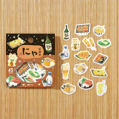 BGM - Flake Stickers - Itadakimasu Meow! - Izakaya Nyan