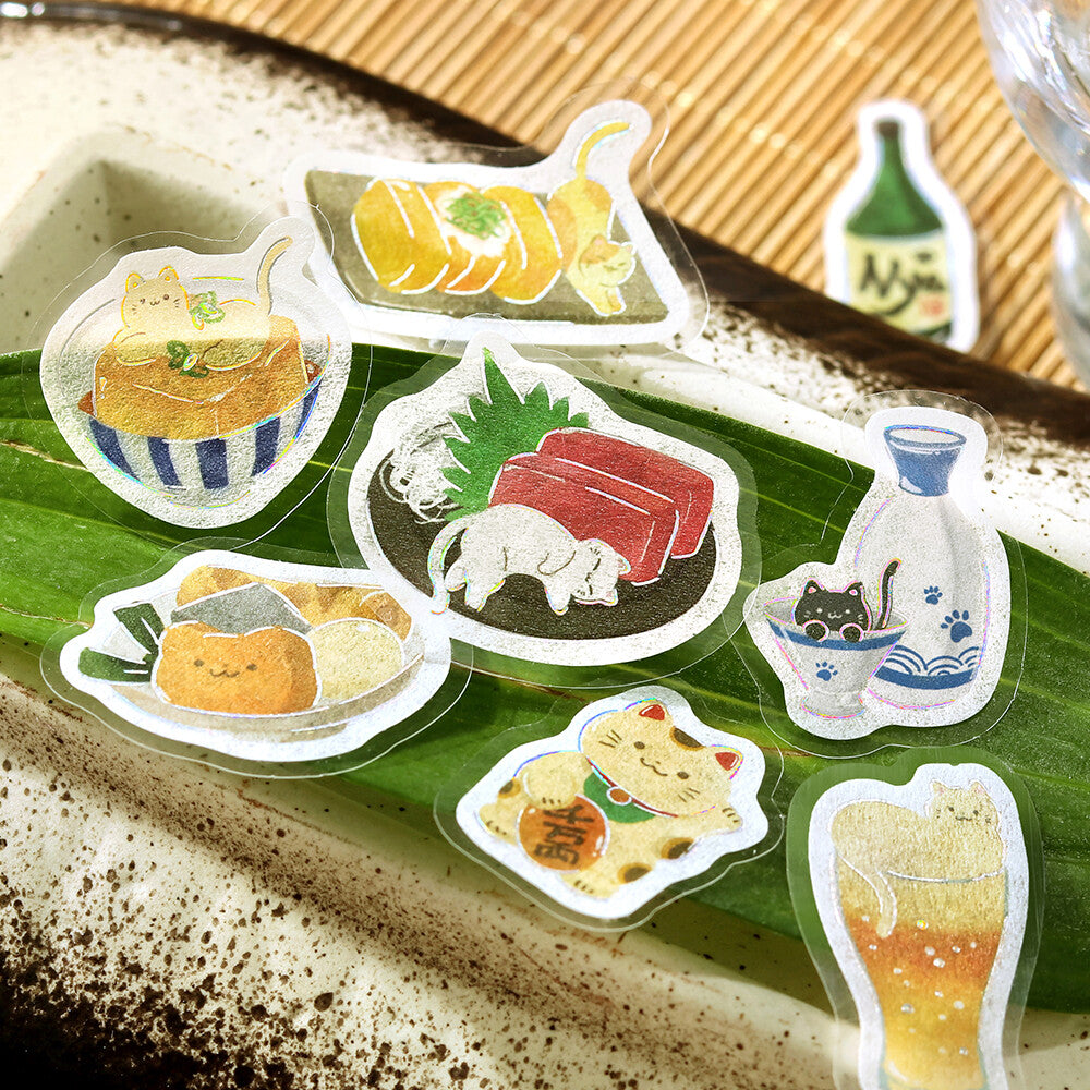 BGM - Flake Stickers - Itadakimasu Meow! - Izakaya Nyan
