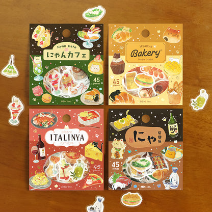 BGM - Flake Stickers - Itadakimasu Meow! - Bistro Italinya