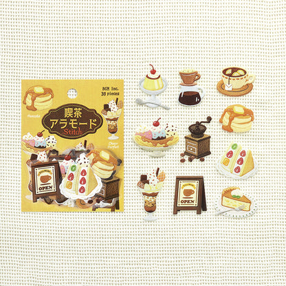 BGM - Clear Stickers - Cafe à la Mode Embroidery Book - Yellow