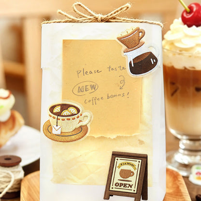 BGM - Clear Stickers - Cafe à la Mode Embroidery Book - Yellow