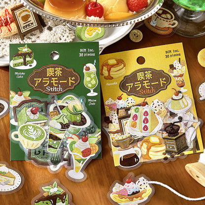 BGM - Clear Stickers - Cafe à la Mode Embroidery Book - Yellow