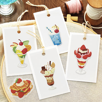 BGM - Clear Stickers - Cafe à la Mode Embroidery Book - Red