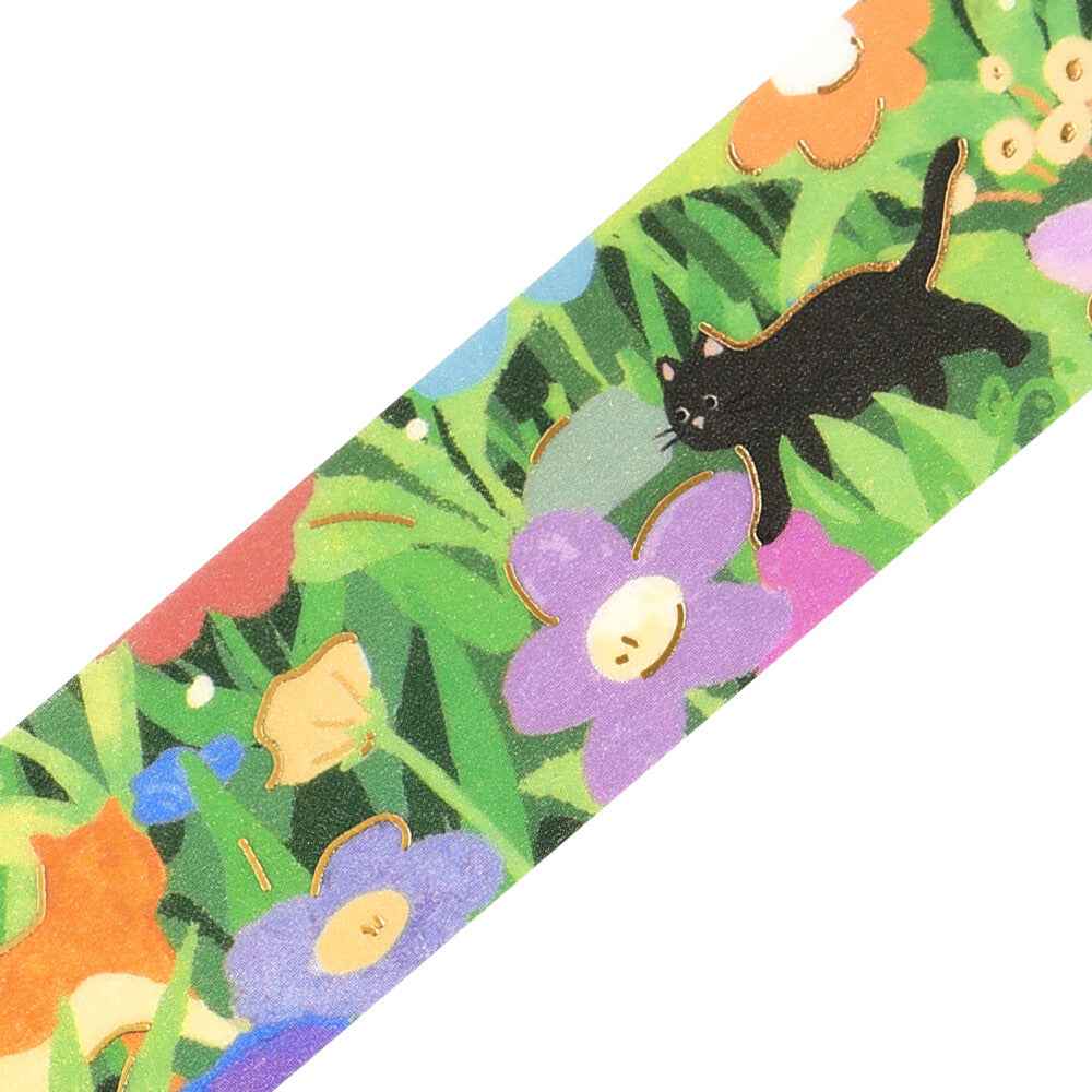BGM - 20mm Washi Tape - The Cat's Journey - Flowering Fields