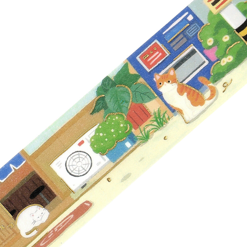 BGM - 20mm Washi Tape - The Cat's Journey - Afternoon in an Alley