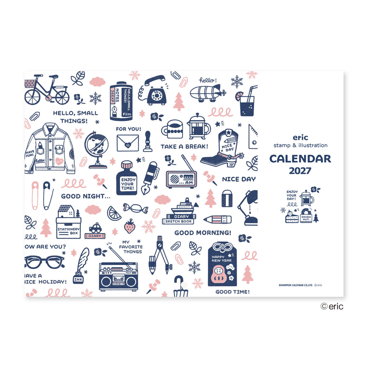 Eric x Shinnippon Calendar - 2027 Wall Calendar