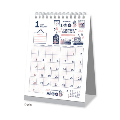 Eric x Shinnippon Calendar - 2027 Desk Calendar