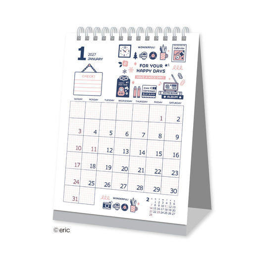 Eric x Shinnippon Calendar - 2027 Desk Calendar