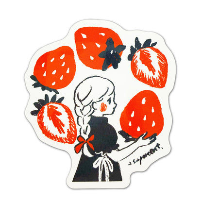 CREATORS CIRCUS x 252% - Die-Cut Sticker - Strawberry Girl