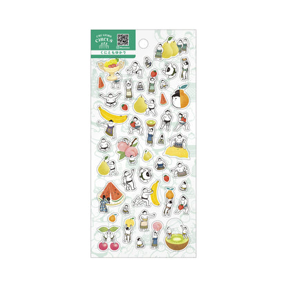 CREATORS CIRCUS x Kunitomo Yukari - Sticker Sheet - Sumo and Fruits