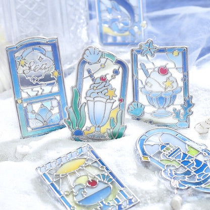 BGM - 3D Clear Stickers - Cafe à la Mode Traveling Window - Sea Window