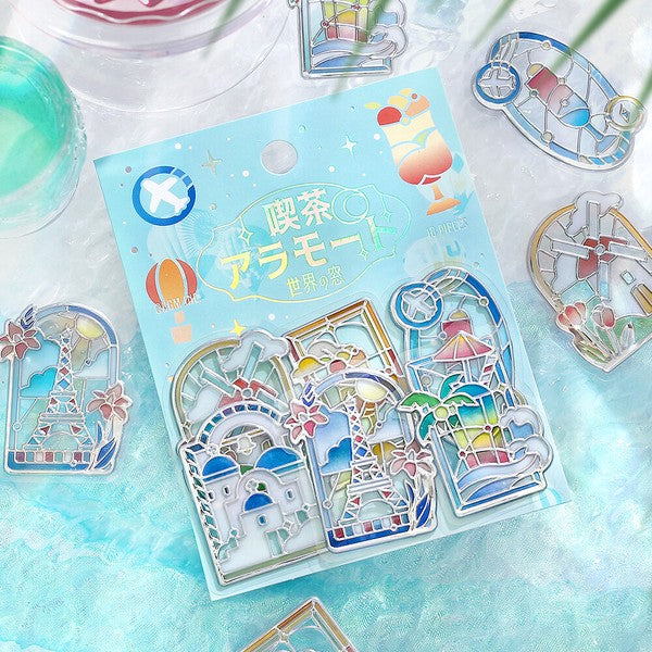 BGM - 3D Clear Stickers - Cafe à la Mode Traveling Window - Window to the World