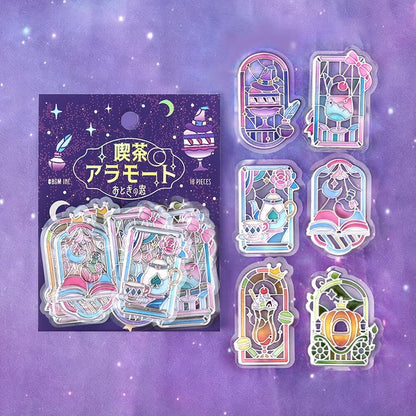 BGM - 3D Clear Stickers - Cafe à la Mode Traveling Window - Fairy Tale Window