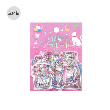 BGM - 3D Clear Stickers - Cafe à la Mode Traveling Window - Cat's Window