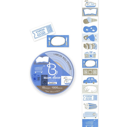 Baum Deco Label Sticker Roll - Holiday