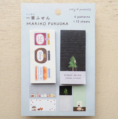 Cozyca - One-Line Sticky Notes - Mariko Fukuoka - Seasonal Jar / Hoshikuma