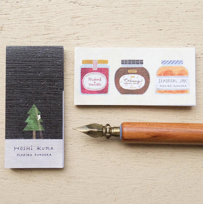 Cozyca - One-Line Sticky Notes - Mariko Fukuoka - Seasonal Jar / Hoshikuma