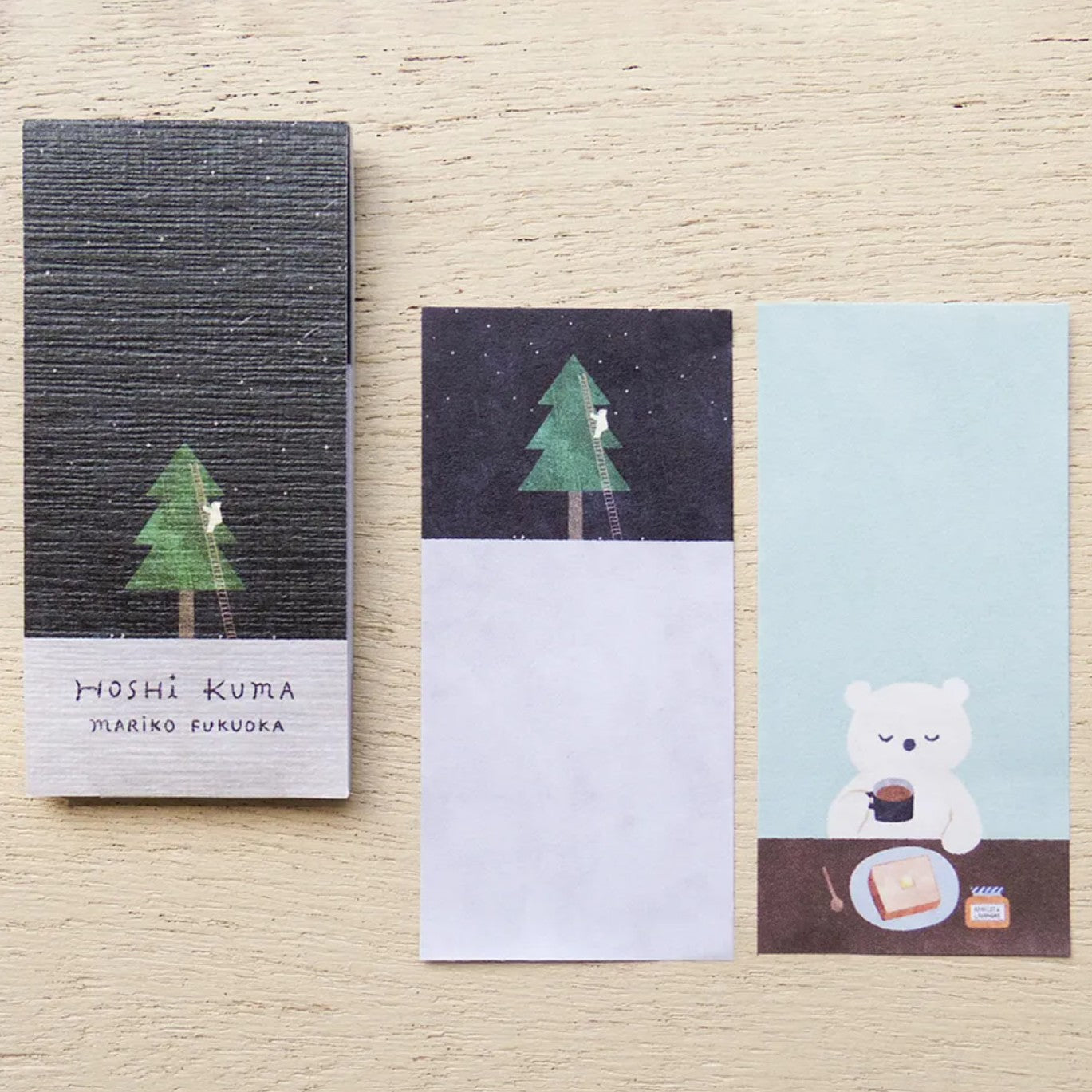 Cozyca - One-Line Sticky Notes - Mariko Fukuoka - Seasonal Jar / Hoshikuma