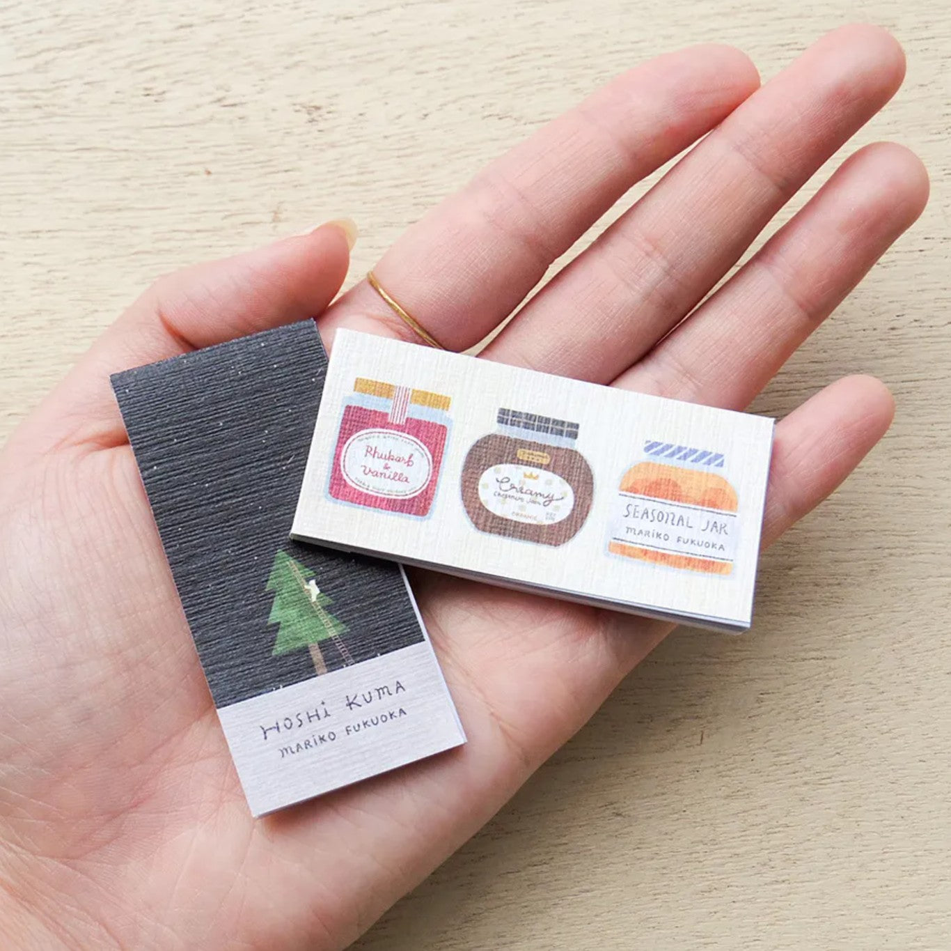 Cozyca - One-Line Sticky Notes - Mariko Fukuoka - Seasonal Jar / Hoshikuma
