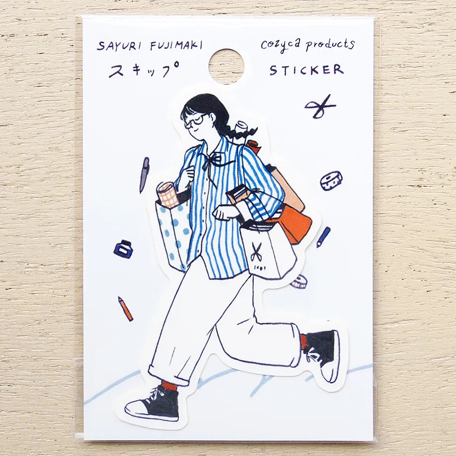 Cozyca - Die-Cut Sticker - Sayuri Fujimaki - Skip