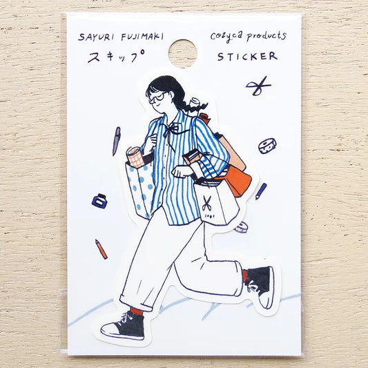 Cozyca - Die-Cut Sticker - Sayuri Fujimaki - Skip