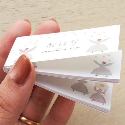Cozyca - One-Line Sticky Notes - Necktie - I'm Writing a Letter / Flower