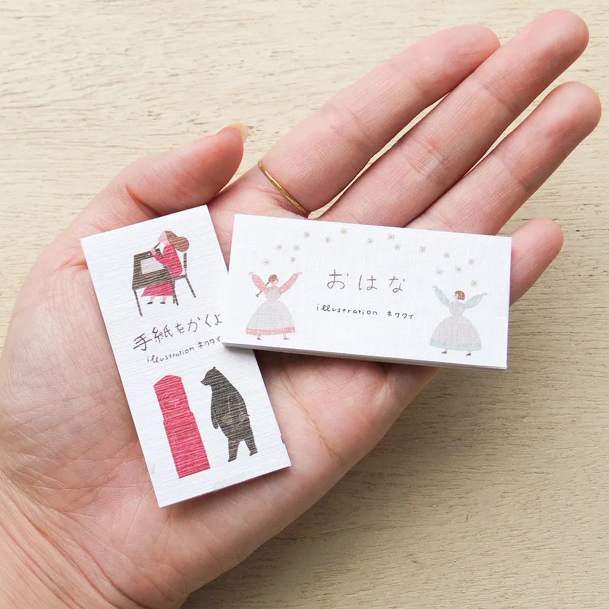 Cozyca - One-Line Sticky Notes - Necktie - I'm Writing a Letter / Flower