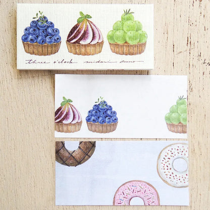 Cozyca - One-Line Sticky Notes - Midori Asano - My Favorite Mugs / Three O'Clock