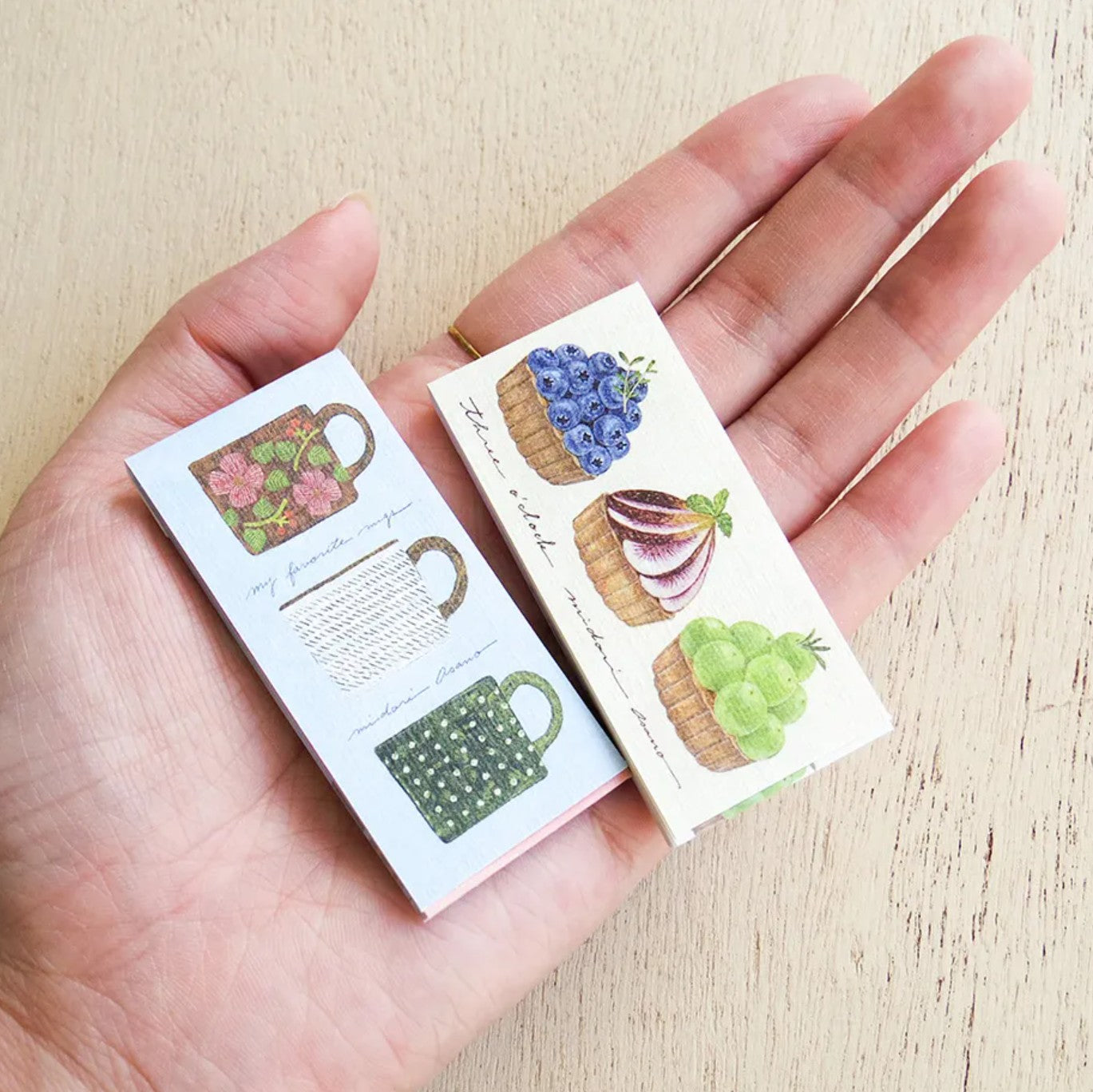 Cozyca - One-Line Sticky Notes - Midori Asano - My Favorite Mugs / Three O'Clock
