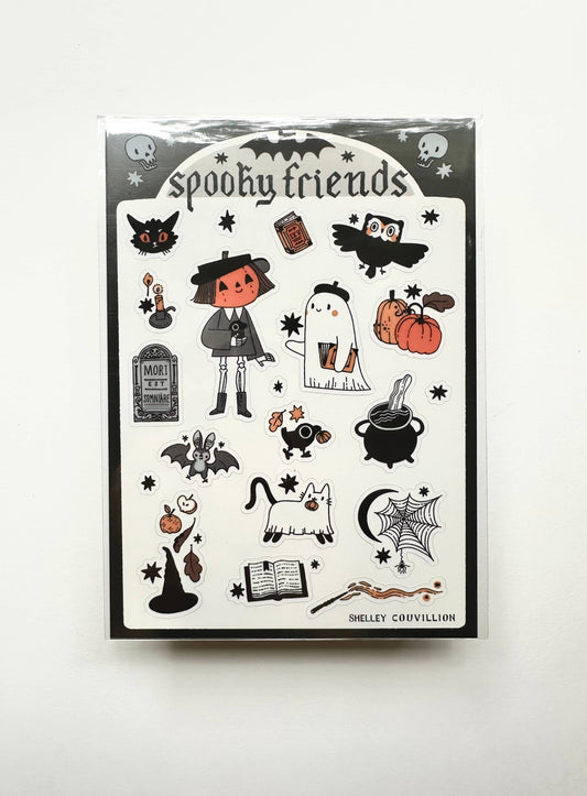 Book Moth Press - Sticker Sheet - Spooky Friends