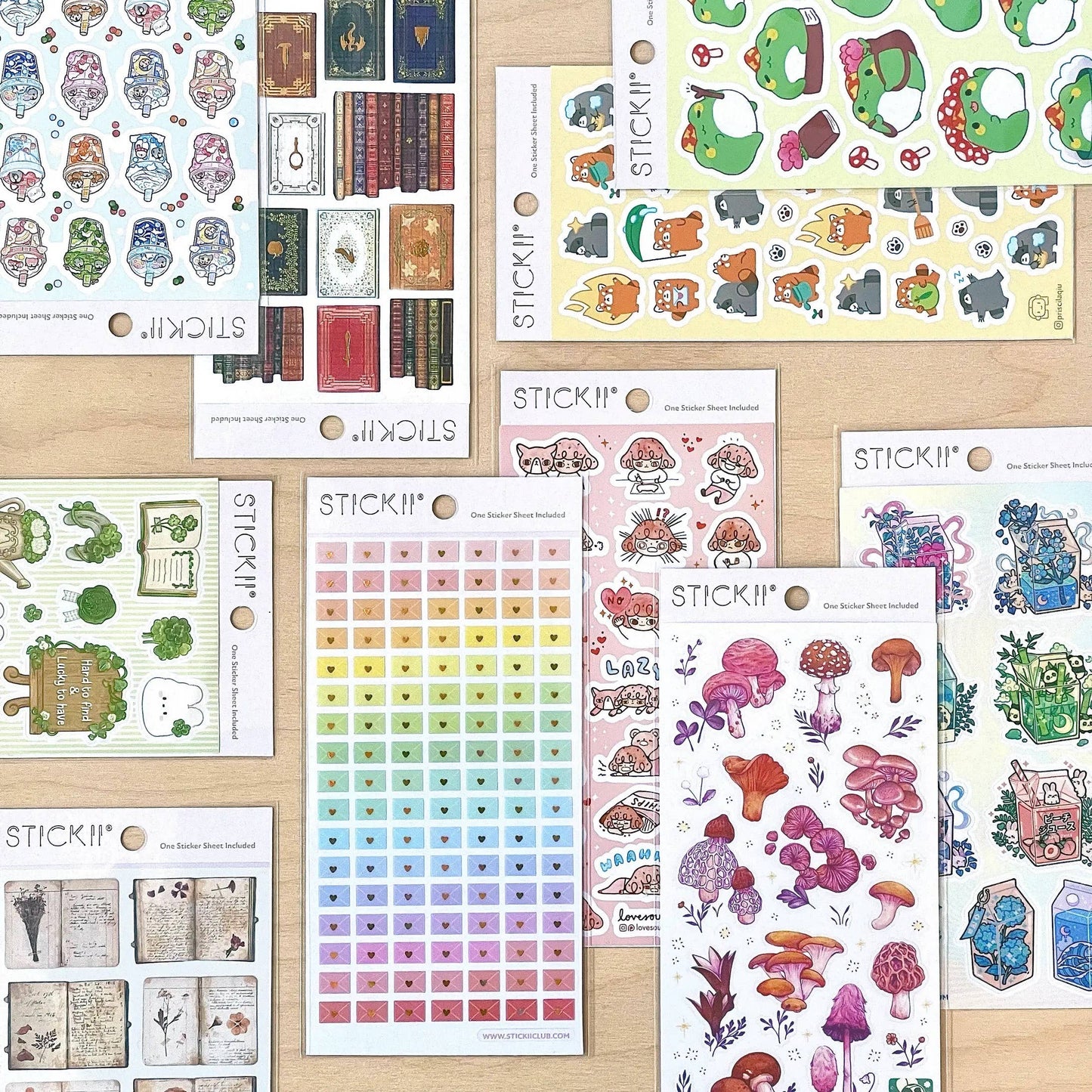 STICKII - Sticker sheet - Amanda Herzman - Enchanted Strawberry Botanica