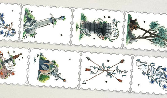Book Moth Press - Washi Tape - Forgotten Armory Stamp
