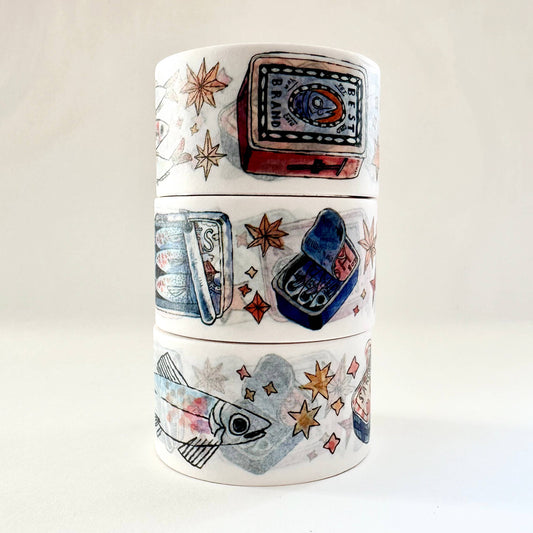 Book Moth Press - Washi Tape - Sardines