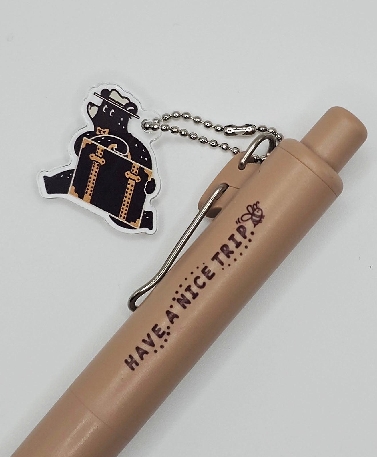 OB1TOY x Sanby x Uni-Ball One - Retro Post Limited Edition Pen Series - Traveling Bear