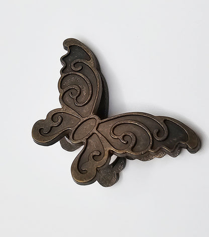 Antique Brass Butterfly Journal Clip
