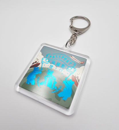 OB1TOY x ROKKAKU - Acrylic Keychain - Earth Tours