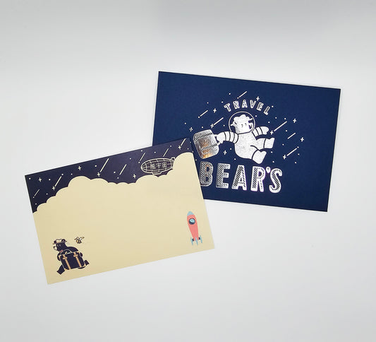 OB1TOY x ROKKAKU - Foil-Stamped Mini Letter Set - Galaxy Tours