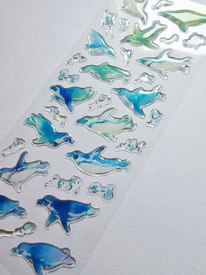 Active Corporation - Summer Limited - 3D Drop Stickers - Penguin
