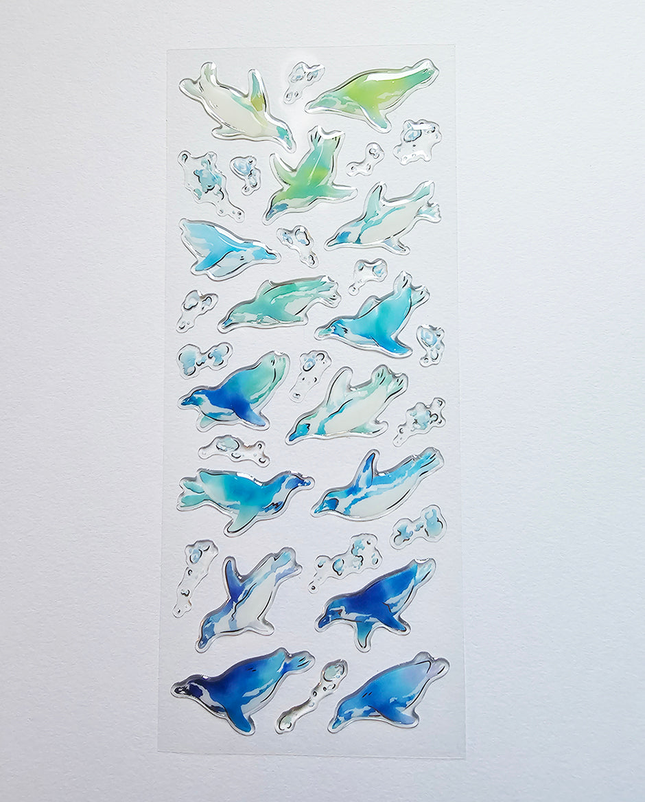Active Corporation - Summer Limited - 3D Drop Stickers - Penguin