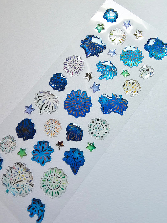 Active Corporation - Summer Limited - 3D Drop Stickers - Fireworks