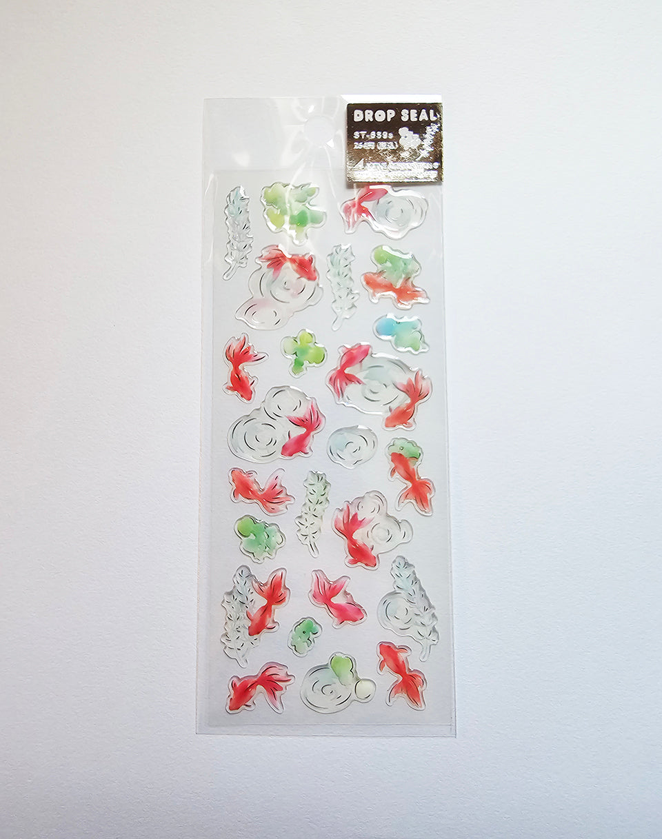 Active Corporation - Summer Limited - 3D Drop Stickers - Goldfish