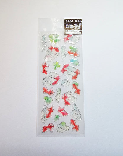 Active Corporation - Summer Limited - 3D Drop Stickers - Goldfish