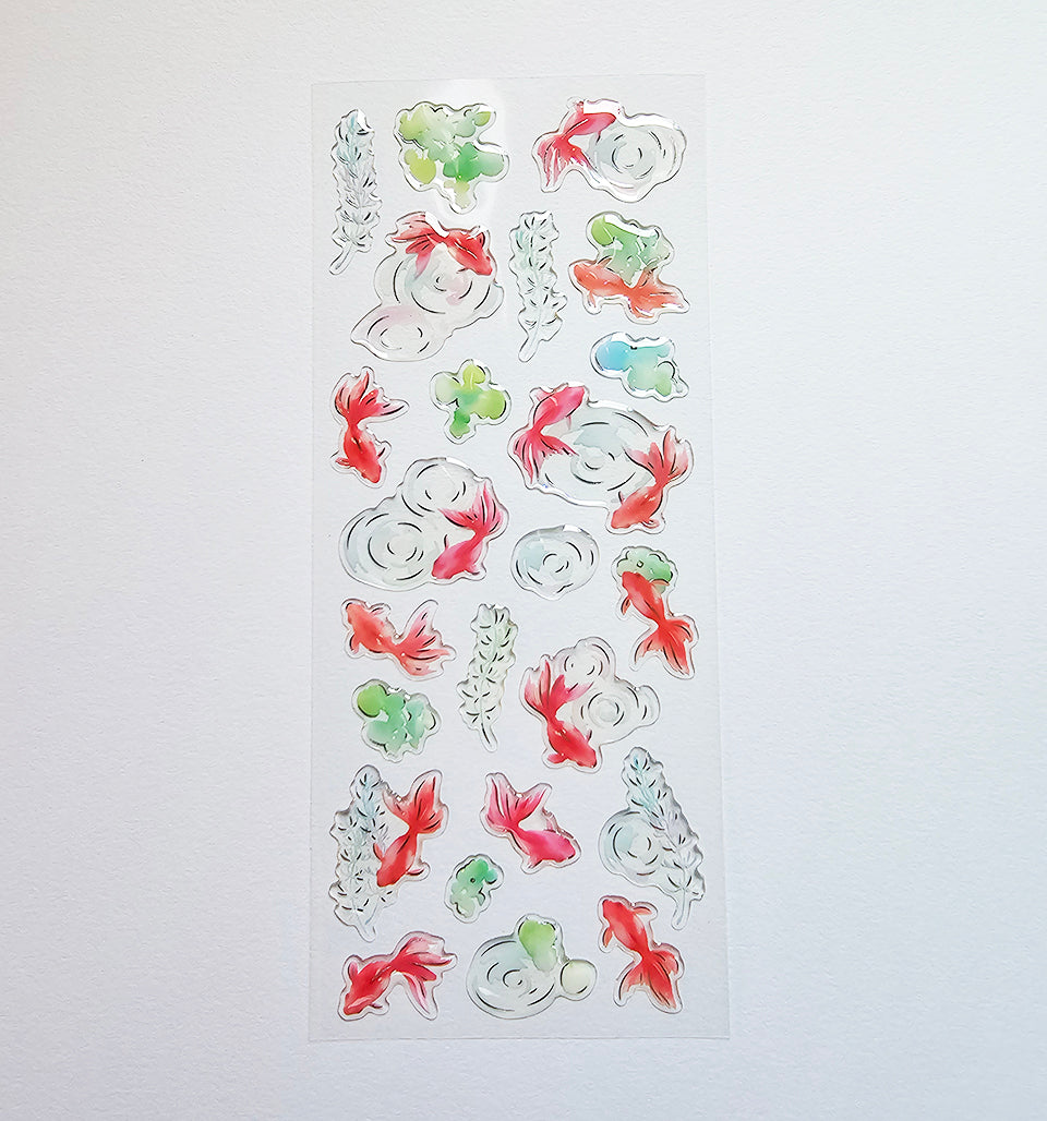Active Corporation - Summer Limited - 3D Drop Stickers - Goldfish