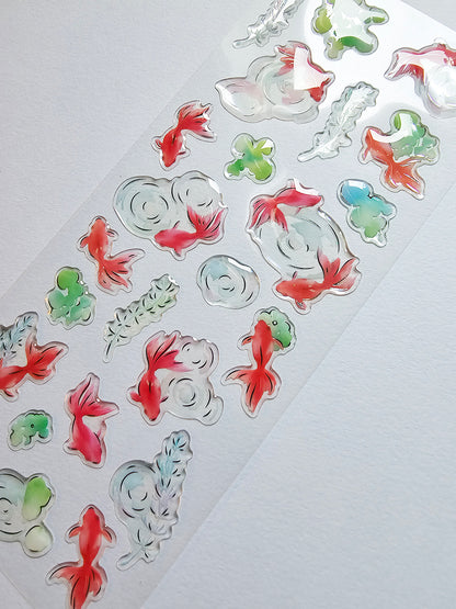 Active Corporation - Summer Limited - 3D Drop Stickers - Goldfish