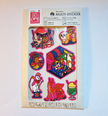 Sanby x Kyoko Nakamura - Multi-Stickers - Retro Pop Room