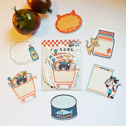 OB1TOY x Papier Platz - Supermarket Series NyanNyan Mart - Flake Sticky Notes - Sunday