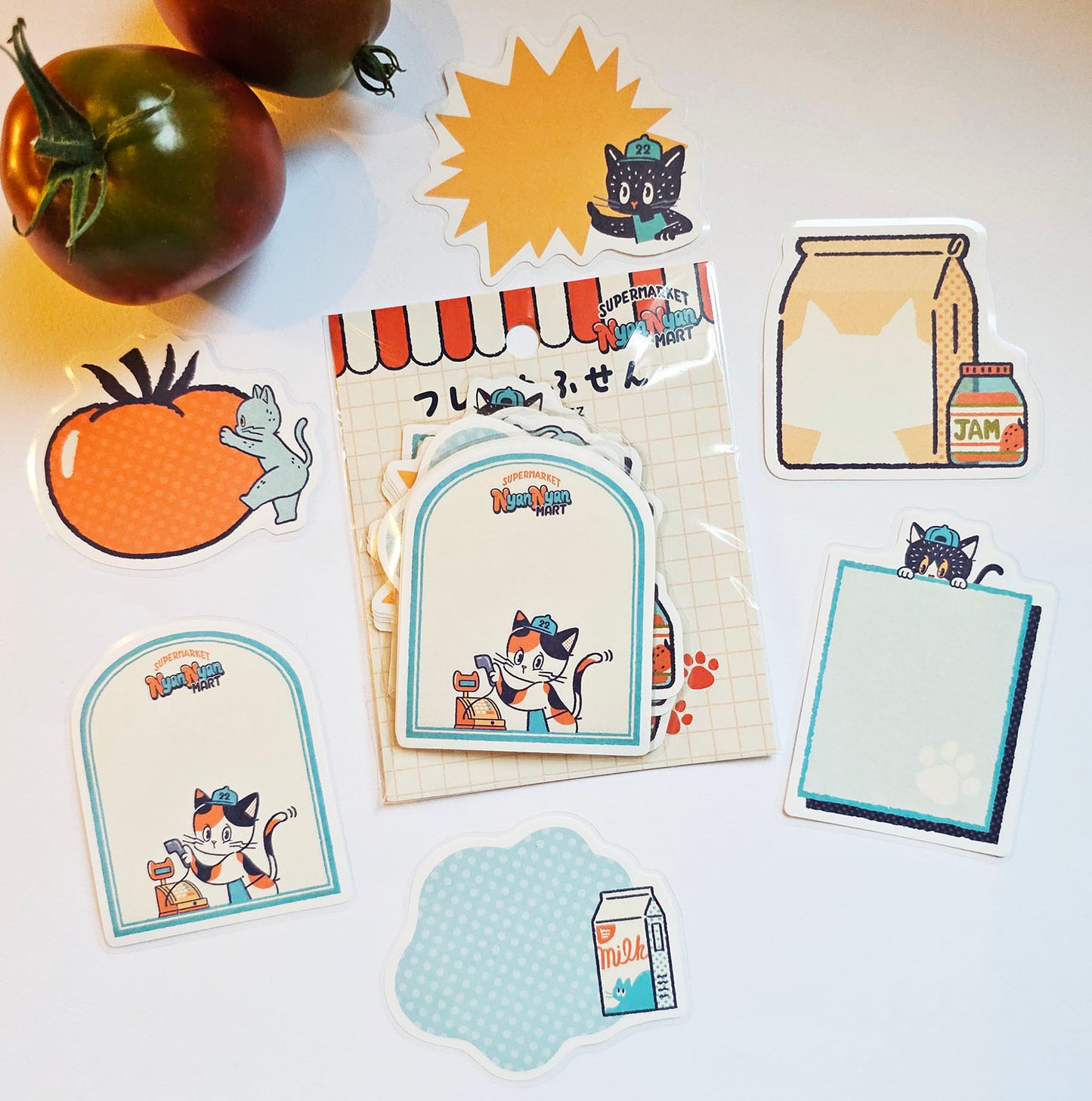 OB1TOY x Papier Platz - Supermarket Series NyanNyan Mart - Flake Sticky Notes - Wednesday