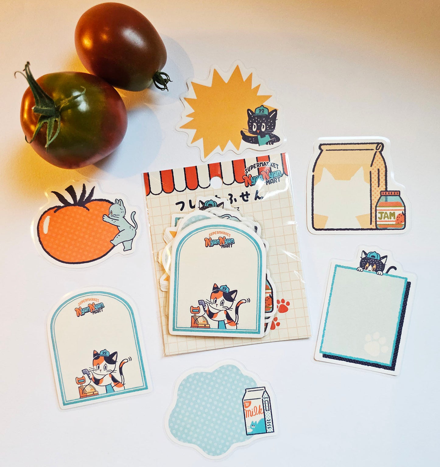 OB1TOY x Papier Platz - Supermarket Series NyanNyan Mart - Flake Sticky Notes - Wednesday