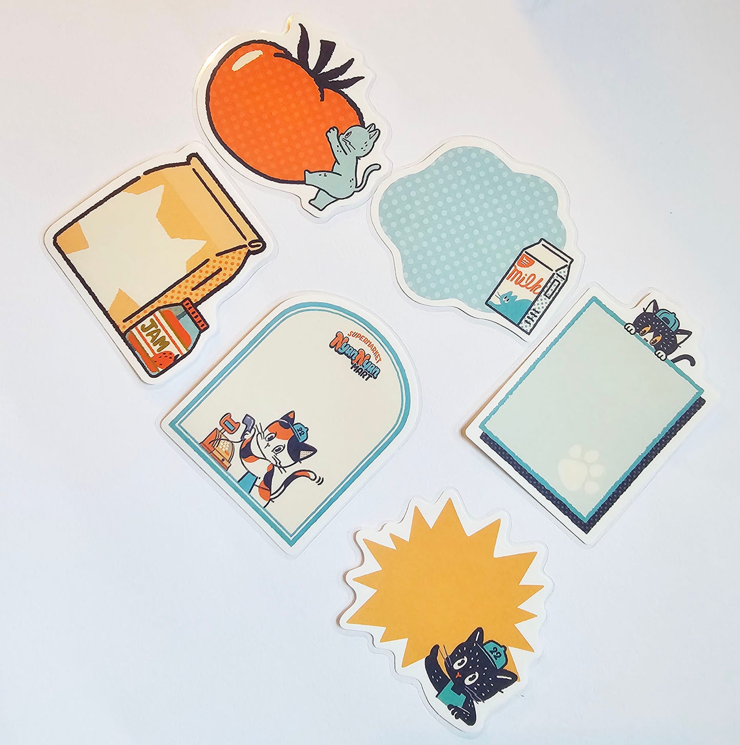 OB1TOY x Papier Platz - Supermarket Series NyanNyan Mart - Flake Sticky Notes - Wednesday