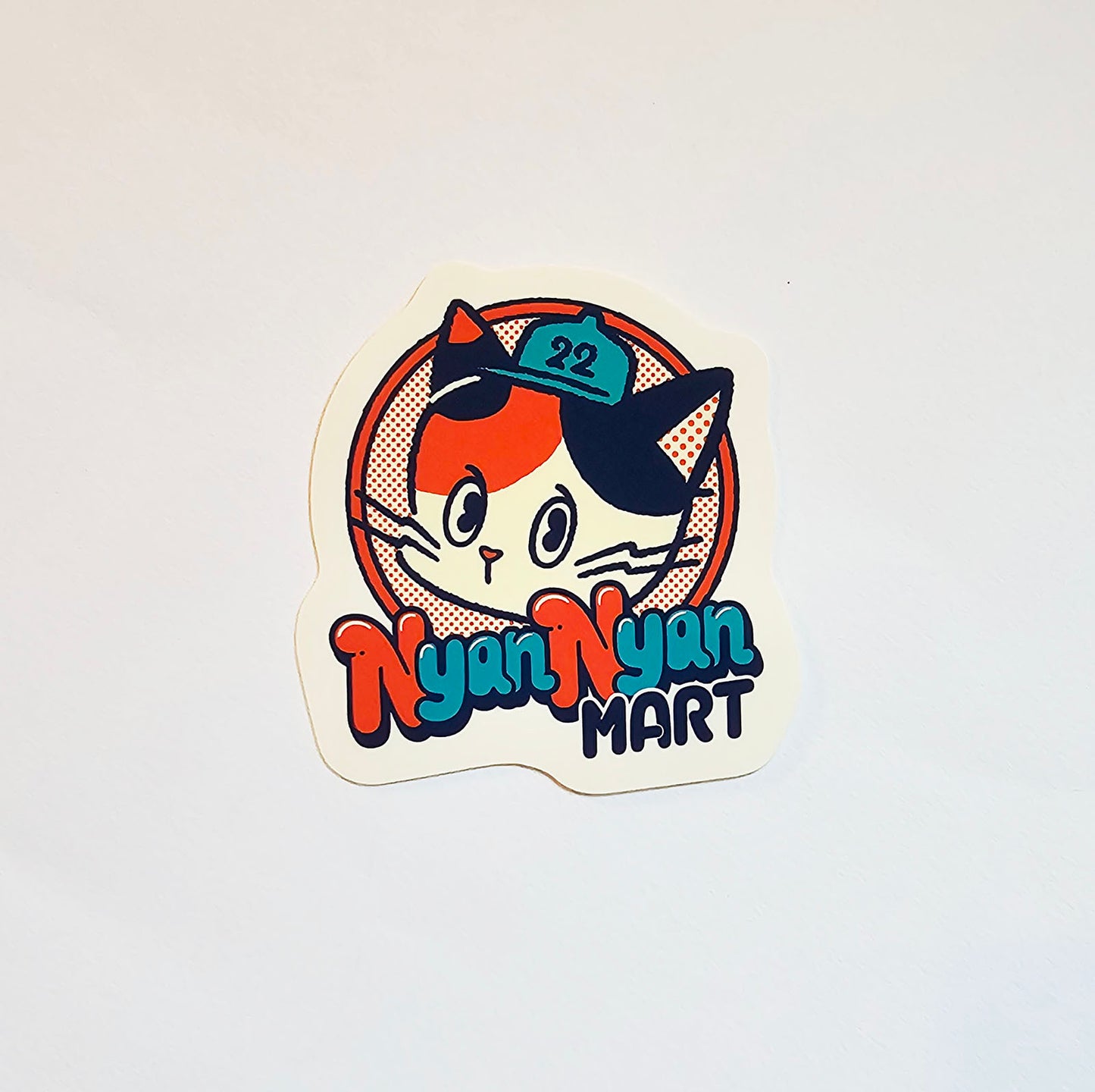 OB1TOY x Papier Platz - Supermarket Series NyanNyan Mart - Die-Cut Sticker - NyanNyan Mart Logo